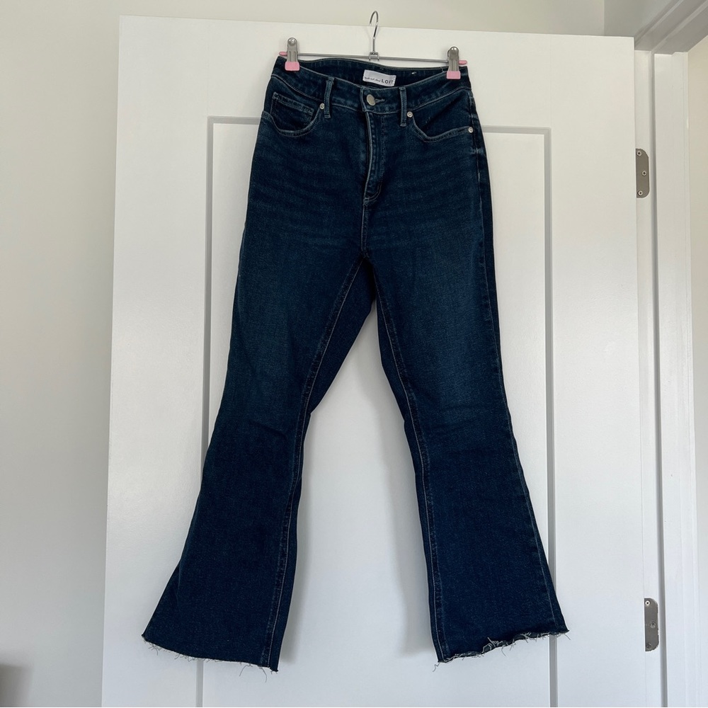 NWOT Loft flare crop jeans